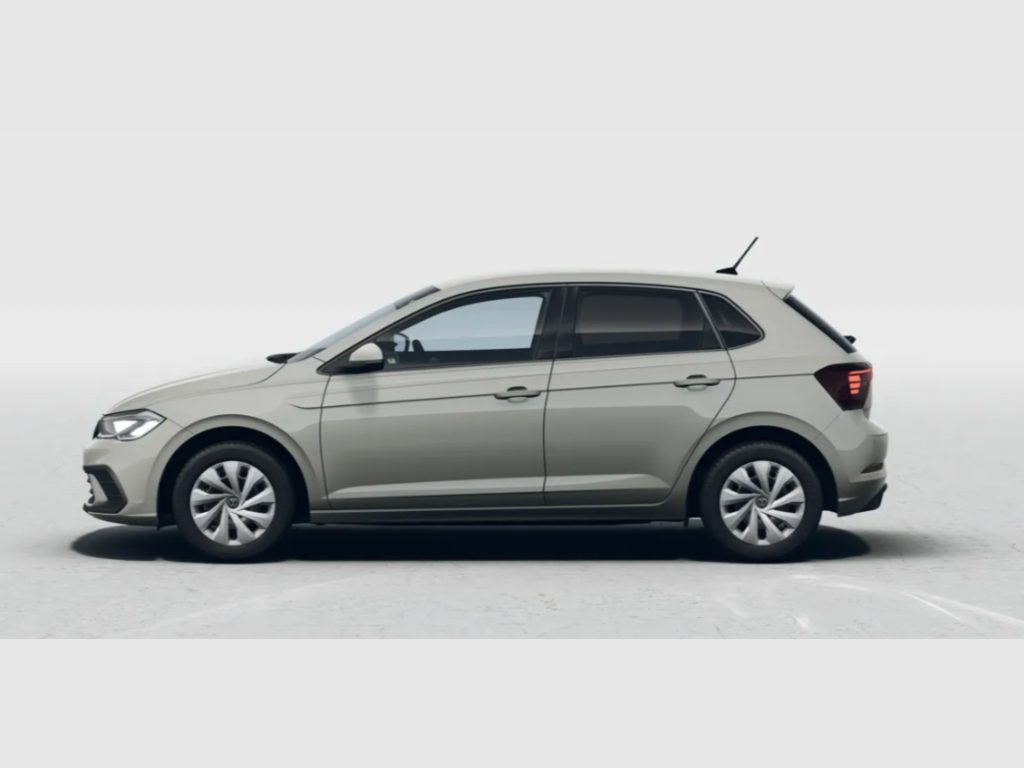 Side view of a white compact SUV, showing doors, windows, and wheels, against a plain light background.