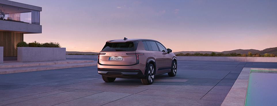 Heckansicht des Skoda Peaq Sportline